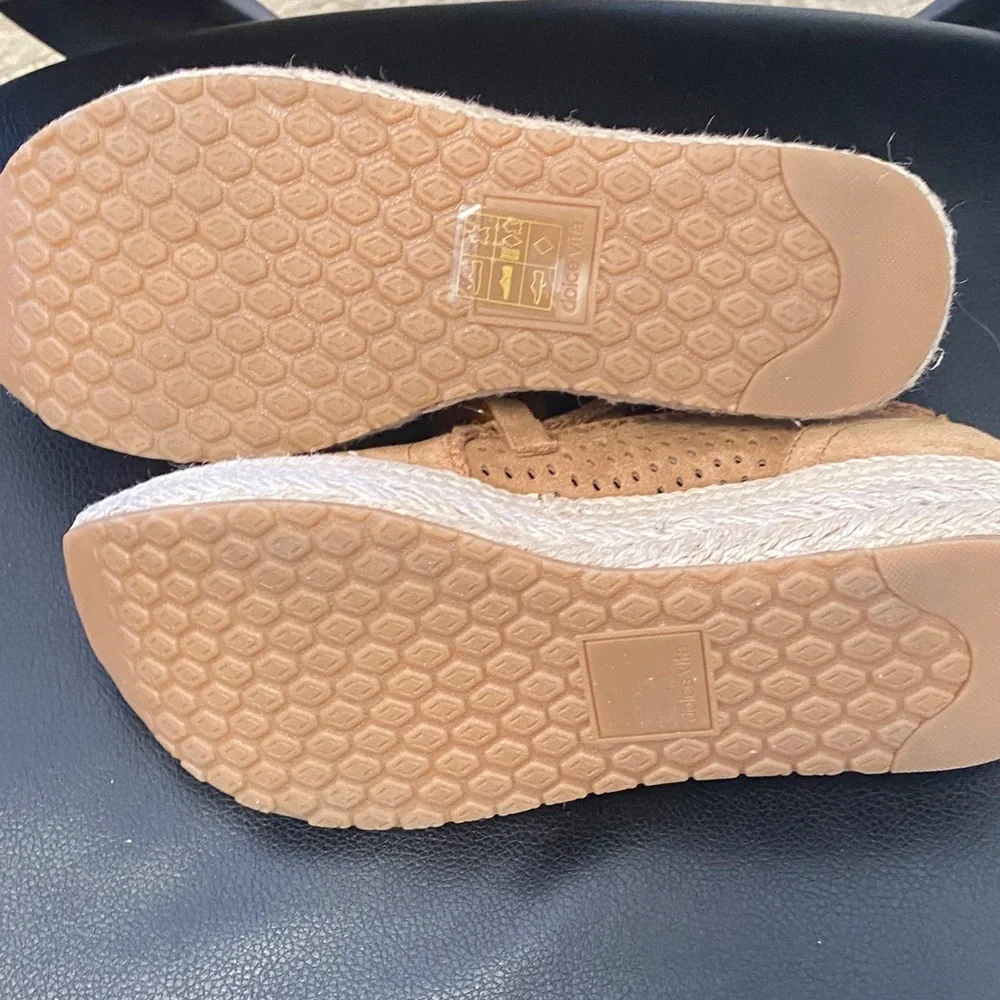 Dolce Vita Brown Espadrille Loafers with Chain Detail